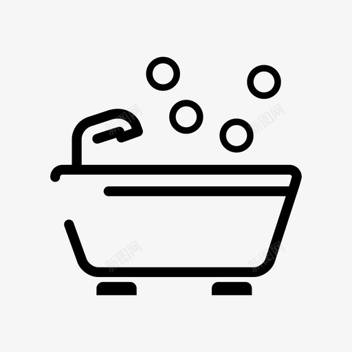 模式＿浴缸svg_新图网 https://ixintu.com 模式＿浴缸
