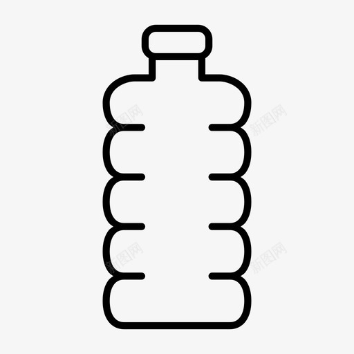 水瓶饮用水油图标svg_新图网 https://ixintu.com 塑料 水瓶 油 饮用水