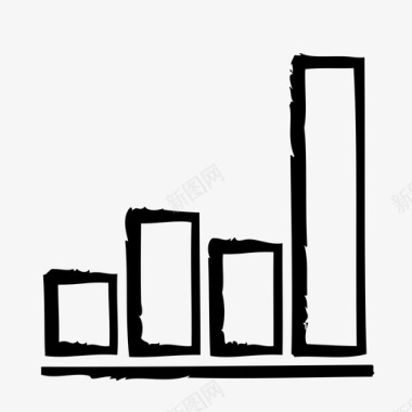 柱状图信息图办公室图标图标