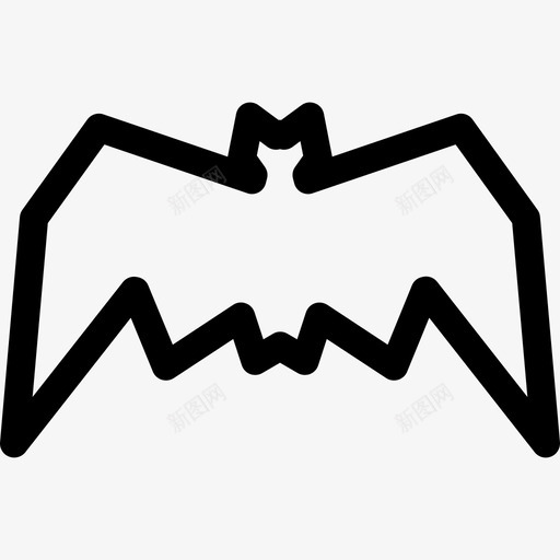 普通蝙蝠动物poi自然轮廓图标svg_新图网 https://ixintu.com poi自然轮廓 动物 普通蝙蝠