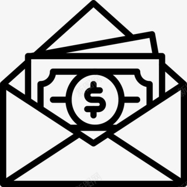 收钱信封信件图标图标