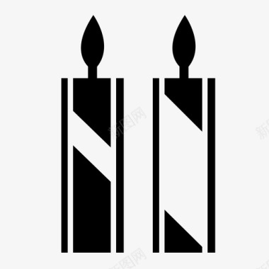 蜡烛庆祝火图标图标