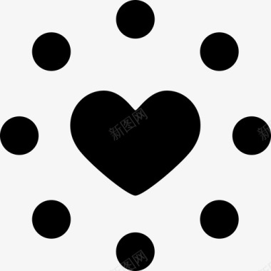心有圆有记号做我的情人图标图标