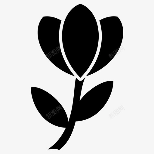 花花园生长图标svg_新图网 https://ixintu.com 植物 生长 自然 花 花园 郁金香