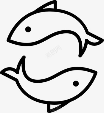 鱼星座双鱼座图标图标