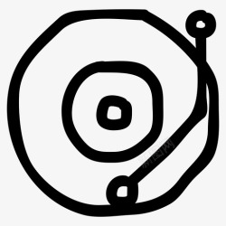 留声机视频转盘音频留声机图标高清图片
