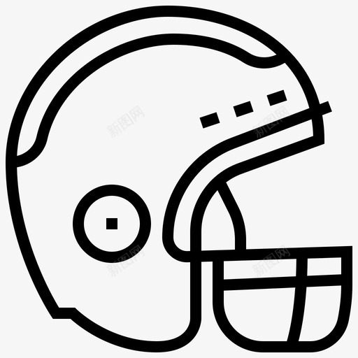 足球头盔美式帽子图标svg_新图网 https://ixintu.com 帽子 美式 足球头盔 运动