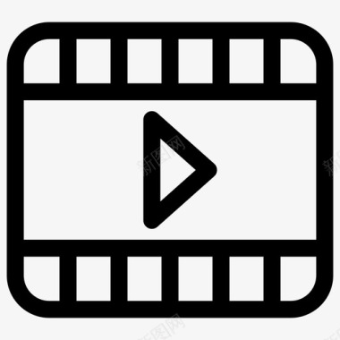 视频播放电影基本用户界面图标图标