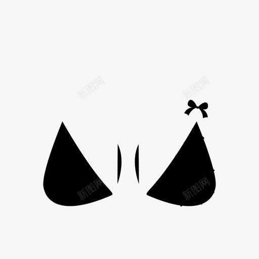 好好三角胸罩图标svg_新图网 https://ixintu.com 内衣 好 好三角 好收藏 胸罩 胸部