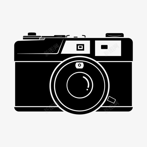 测距相机摄影定点拍摄图标svg_新图网 https://ixintu.com 定点拍摄 摄影 测距和定点拍摄相机 测距相机