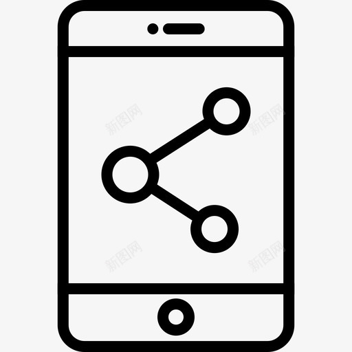 共享社交媒体移动工具图标svg_新图网 https://ixintu.com 共享 社交媒体 移动工具