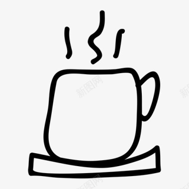 咖啡热茶早茶图标图标