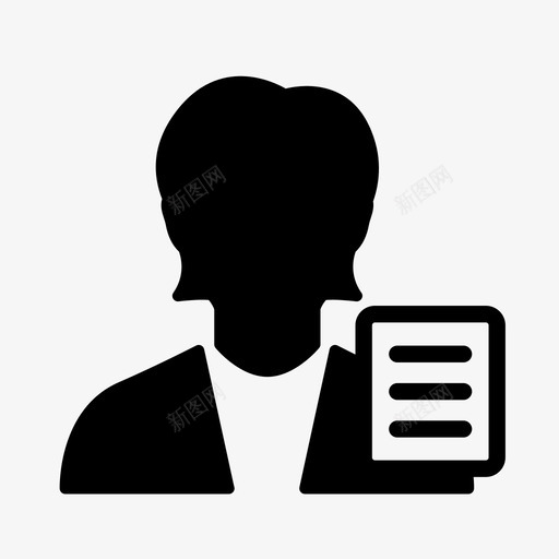 员工就业人力图标svg_新图网 https://ixintu.com 人力 办公室职员 员工 就业