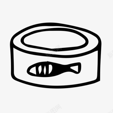 金枪鱼罐头野营罐头食品图标图标