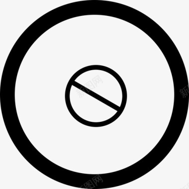 拒绝禁止圆圈中的图标2图标