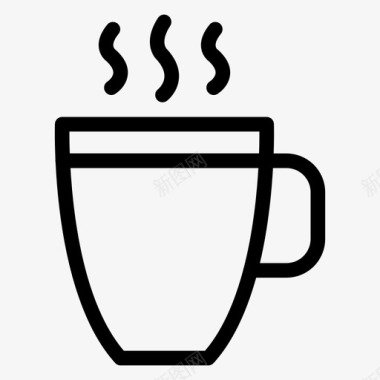 咖啡杯子热图标图标