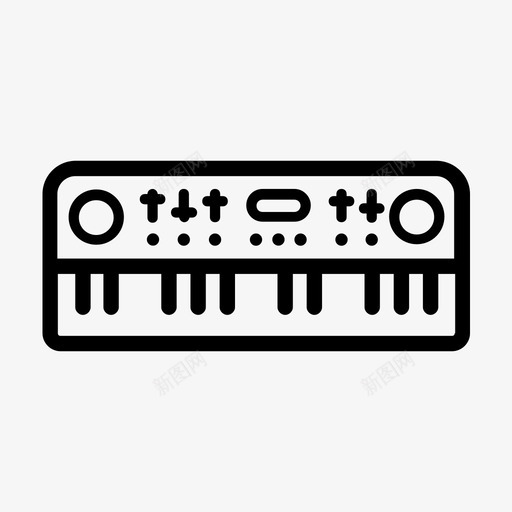 键盘乐器音乐图标svg_新图网 https://ixintu.com 乐器 声音 键盘 音乐