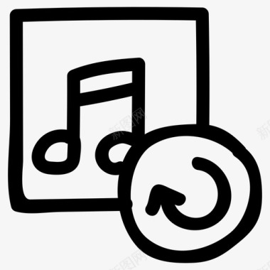 音乐重新加载音频播放器图标图标