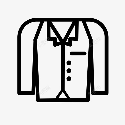 正式的夹克衣服男人图标svg_新图网 https://ixintu.com 正式的夹克 男人 衣服