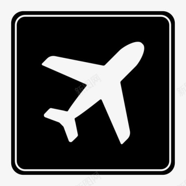飞机机场交通图标图标
