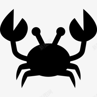 螃蟹动物甲壳类动物图标图标