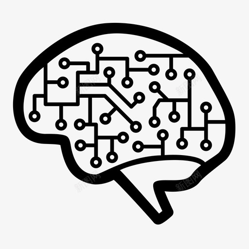 脑技术工程学神经科学图标svg_新图网 https://ixintu.com 人工智能 工程学 神经科学 科学 脑技术