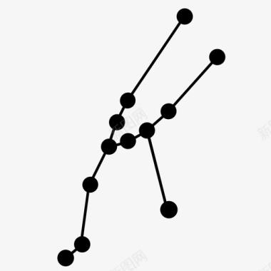 公牛星座网络图标图标