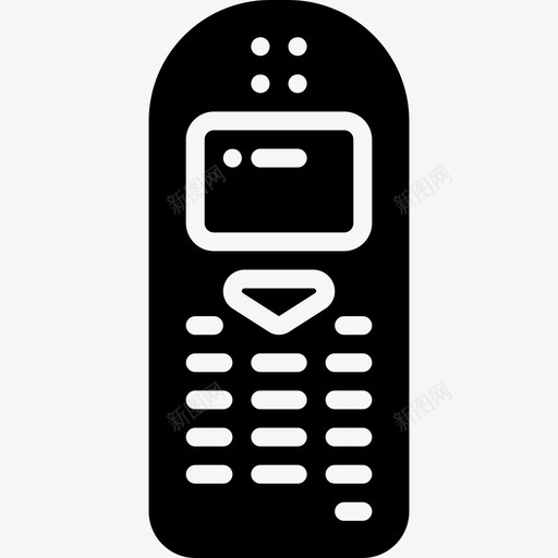 手机复古科技图标svg_新图网 https://ixintu.com 复古 复古科技扎实 手机 电话机 科技