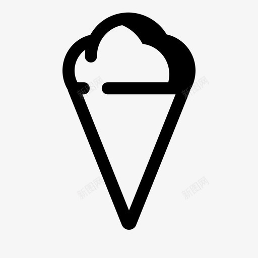 甜筒甜点口味图标svg_新图网 https://ixintu.com 冰淇淋 冰淇淋筒 口味 甜点 甜筒 雪糕筒