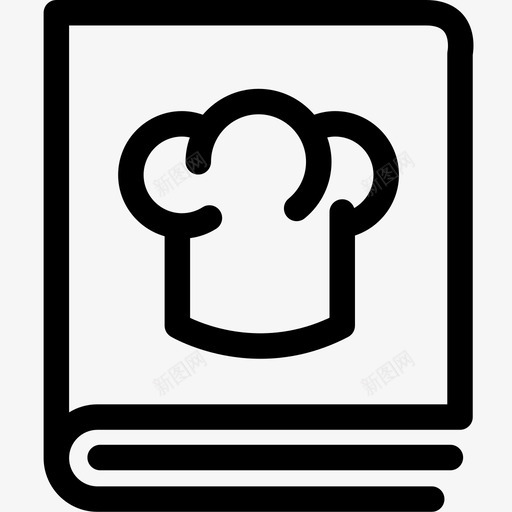 食谱书烹饪菜单图标svg_新图网 https://ixintu.com 烹饪 菜单 菜单书 食物大纲集2 食谱书