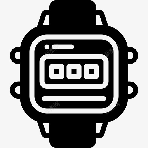 手表数码复古图标svg_新图网 https://ixintu.com 复古 复古科技 手表 数码 科技 计时器