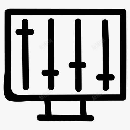 分析控制数据图标svg_新图网 https://ixintu.com 分析 多媒体手绘 控制 放大镜 数据 监视器 系统