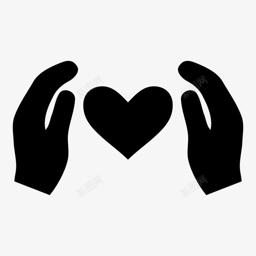 心脏护理护理双手覆盖范围图标svg_新图网 https://ixintu.com 心脏护理 情人节庆祝 护理双手 支持 爱 礼物 覆盖范围