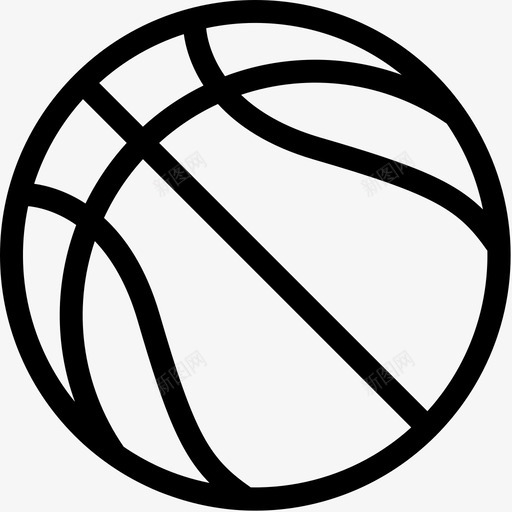 篮球游戏皮球图标svg_新图网 https://ixintu.com 游戏 皮球 篮球 运动 运动路线