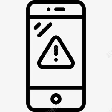 智能手机警报iphone手机图标图标
