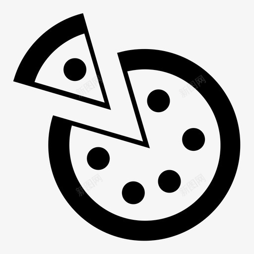 意大利香肠披萨奶酪送货图标svg_新图网 https://ixintu.com 奶酪 意大利 意大利香肠披萨 菜肴 送货 食品
