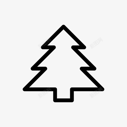 松树圣诞节大自然图标svg_新图网 https://ixintu.com 冬天 圣诞节 大自然 松树 树