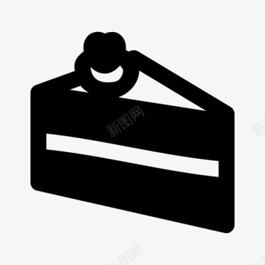 蛋糕蛋糕片巧克力蛋糕图标图标