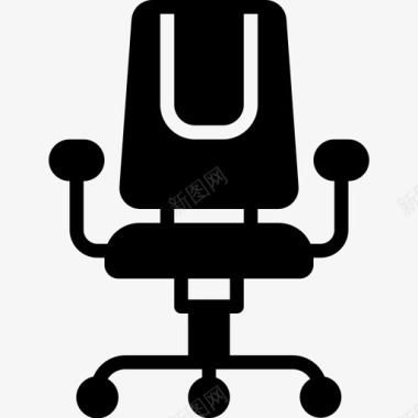 办公椅办公桌设备图标图标