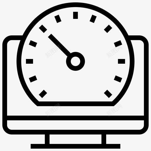 速度计算机显示器图标svg_新图网 https://ixintu.com 个人电脑 显示器 电子秤 网络技术 计算机 速度