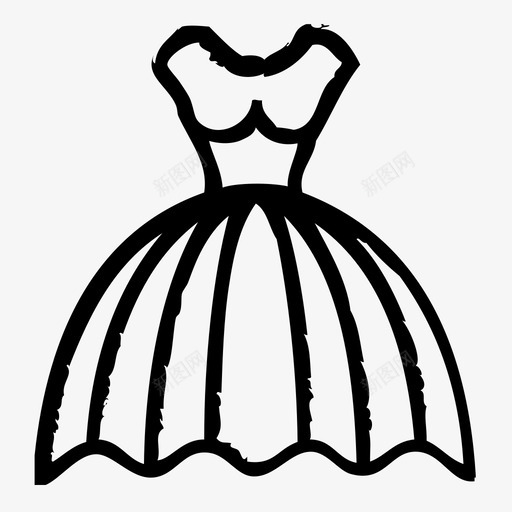 服装爱情婚姻图标svg_新图网 https://ixintu.com 婚姻 婚礼 服装 爱情 素描2