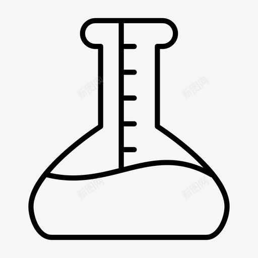 锥形烧瓶烧杯化学图标svg_新图网 https://ixintu.com 化学 实验室 烧杯 科学 试管 锥形烧瓶