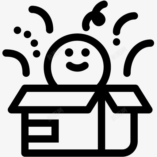 盒子惊喜礼品盒人图标svg_新图网 https://ixintu.com 人 快乐男人人力资源和生活方式 盒子惊喜 礼品盒 礼物盒