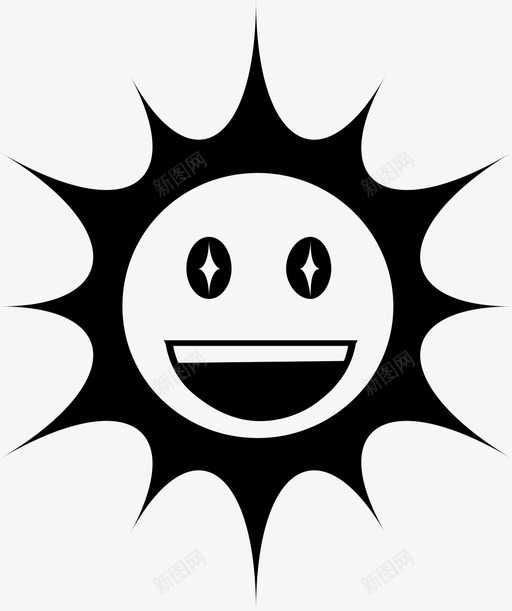 太阳太阳快乐图标svg_新图网 https://ixintu.com 太阳 太阳快乐