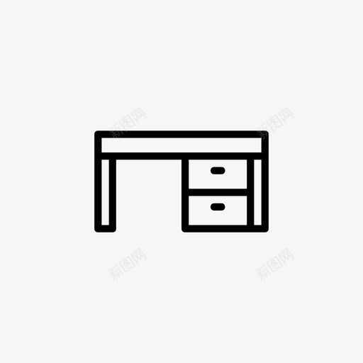 桌子家具办公软件图标svg_新图网 https://ixintu.com 办公软件 家具 桌子