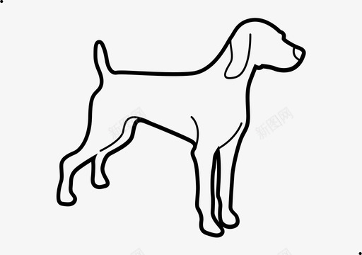 猎犬座－描边图标