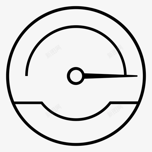转速表快速指示器图标svg_新图网 https://ixintu.com 仪表图标 压力计 快速 指示器 转速表