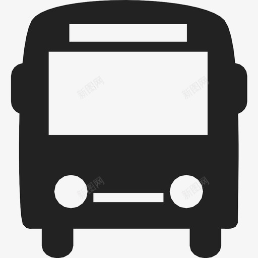 公共汽车交通工具图标svg_新图网 https://ixintu.com 交通工具 公共汽车