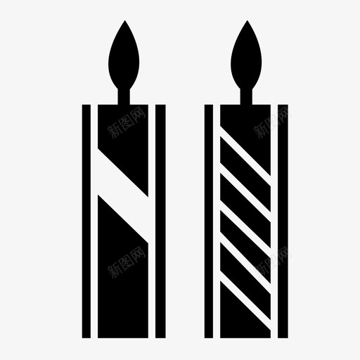 蜡烛庆祝火图标svg_新图网 https://ixintu.com 光 庆祝 火 聚会 蜡烛