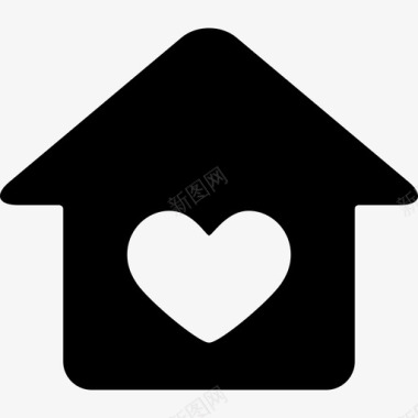 用心的房子标牌做我的情人图标图标